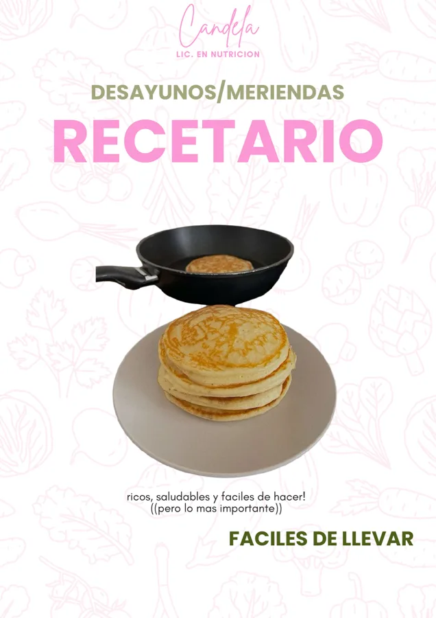 Portada: Recetario de desayunos y meriendas para llevar