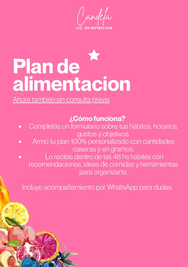 Portada: Plan de alimentación virtual